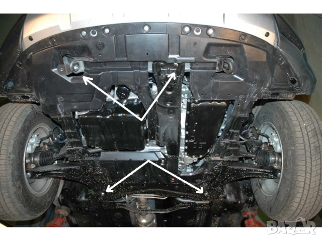 Метална кора под двигател и скоростна кутия Citroen C4 Aircross 2012г – 2016г , снимка 6 - Аксесоари и консумативи - 51991800