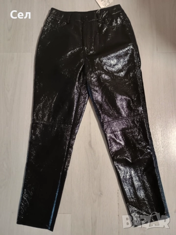 Нов дамски кожен панталон stradivarius 38