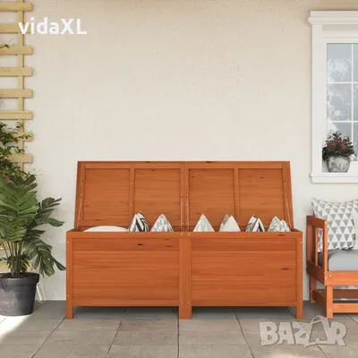 vidaXL Градинска кутия за съхранение кафява 150x50x56,5 см чам масив(SKU:364759), снимка 2 - Други - 48792217