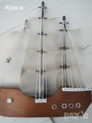 Стара нощна лампа Корабче, снимка 2 - Антикварни и старинни предмети - 52955148