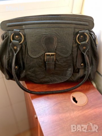 Дамска чанта от естествена кожа, снимка 6 - Чанти - 38381877
