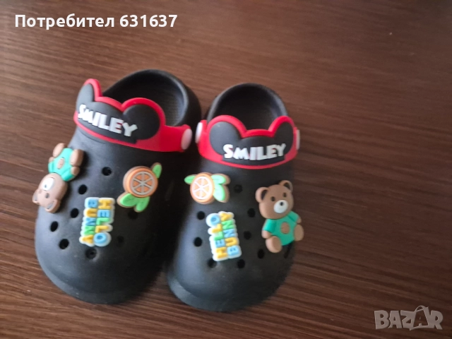 Бебешки сандали/чехли, снимка 5 - Бебешки обувки - 51783312