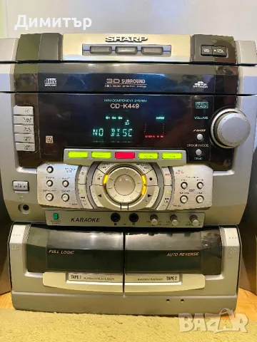 Стерео уредба Sharp CD K-449 2x75W, снимка 6 - Аудиосистеми - 50190420