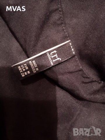 Нова - 55% къса черна рокля Zara на копчета с волани S размер , снимка 7 - Рокли - 40551667