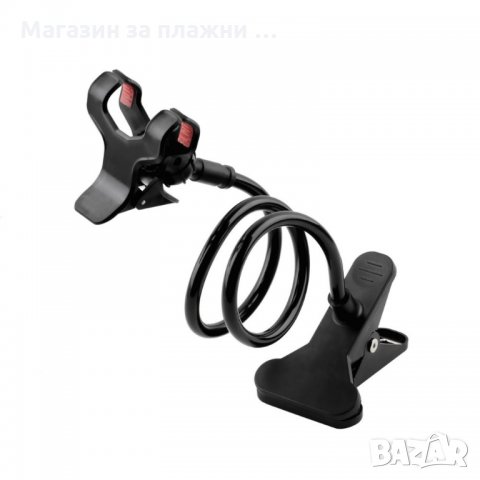 Универсална стойка за телефон с двойна щипка – 360* на завъртане, снимка 5 - Селфи стикове, аксесоари - 28450473