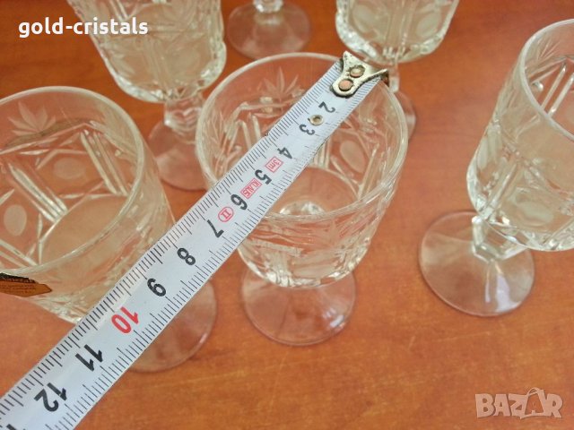 Кристални чаши, снимка 2 - Антикварни и старинни предмети - 32925325