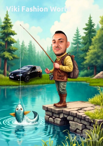 Карикатури по снимка , Подарък за двойки , подарък за мъж , подарък за жена, снимка 12 - Картини - 53373992