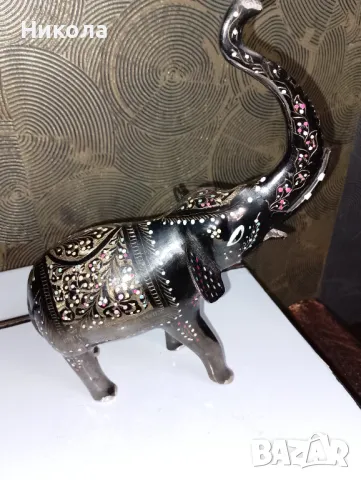 Слон от месинг, снимка 3 - Декорация за дома - 49275828