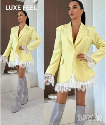✨Дамски Сака с Дантела, снимка 13 - Сака - 53498385