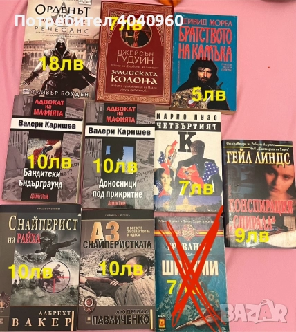 Различни жанрове книги, снимка 10 - Художествена литература - 51814021