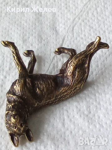 Бронзова фигурка на куче 52774, снимка 8 - Антикварни и старинни предмети - 53220792