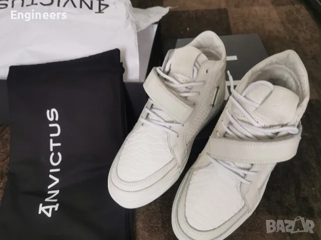 4INVICTUS Кожени Бели Обувки, снимка 2 - Официални обувки - 47527043