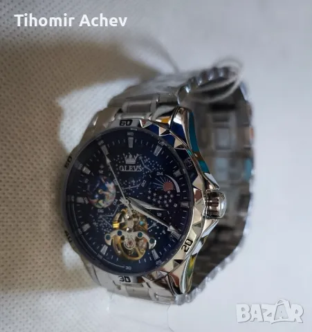 Мъжки автомат нов, стъклен капак., снимка 8 - Мъжки - 49097978