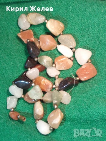 СКЪПОЦЕННО ХЕНД-МЕЙД КОЛИЕ от БЛАГОРОДНИ КАМЪНИ КАРНЕОЛ ХАЛЦЕДОН КВАРЦ АХАТ 22789, снимка 10 - Колиета, медальони, синджири - 33434912