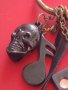 Модерен ключодържател четири елемента ДОМИНО, ЗВЕЗДА 🌟,НОТА,ЧЕРЕП 💀 много красив 42311, снимка 3