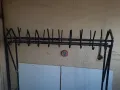 Ръчно изработена голяма желязна самостояща закачалка за дрехи , снимка 3