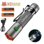 Малък супер мощен фенер YM-M52, 1050 лумена, магнит, 2 батерии, Type-C, снимка 1