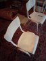 Столове бели и кафяви , снимка 1