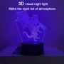 Холограмна 3D LED лампа Летящ Дракон,RGB Седемцветен Интелигентен Контрол,USB, снимка 6