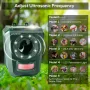 Ултразвуков репелент /Соларно Зареждане и USB / Репелент против кучета,котки,мишки,птици, снимка 5