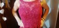 Червена дълга елегантна рокля. 38 размер. Цена по договаряне!, снимка 1 - Рокли - 43667162