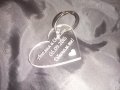 2 бр. Ключодържатели "Сърце" в комплект, за влюбени, снимка 1 - Декорация за дома - 32096016