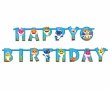 Бебе Акули Baby Shark букви Happy Birthday надпис Банер парти гирлянд декор рожден ден