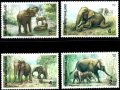 Чисти марки Фауна Слонове 1991 от Тайланд