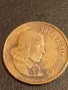 Стара монета 2 цента 1965г. Южна Африка за КОЛЕКЦИЯ ДЕКОРАЦИЯ 41216, снимка 3