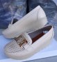 Дамски бежови мокасини Ezel Shoes за широки крака, снимка 3