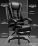Масажен въртящ се офис стол с подложка за краката OFFICE MASSAGE CHAIR 008, снимка 1