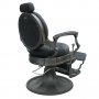 Бръснарски стол Clint B - черен/кафяв, снимка 4