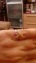 Дамски пръстен с цветен камък, снимка 5