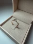 Здатен пръстен 14К с диамант 0,51 ct  сертификат, снимка 1