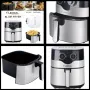 Фритюрник с горещ въздух Lexical Airfryer LAF-3004 , 8L, 1800W, инокс, снимка 1