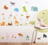 Джунгла много Диви Животни стикер постер лепенка за стена и мебел детска самозалепващ, снимка 6