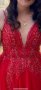 Червена бална рокля, L/XL, снимка 1 - Рокли - 43441794