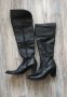 Дълги Дамски Ботуши над коляното от естествена кожа, номер 38, снимка 2
