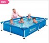 Детски сглобяем басейн с метална рамка 221 X 150 X 43 см, снимка 1 - Басейни и аксесоари - 33115532