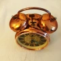 Часовник будилник KIENZLE меден корпус с камбанки работещ, снимка 2