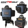 Акумулаторен комплект KraftWorld 5в1 – Лазерен Нивелир, Гайковерт – Винтоверт, Перфоратор, Ъглошлайф, снимка 7