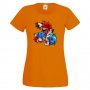 Дамска тениска Mario Zombie VS Sonic Zombie Игра,Изненада,Подарък,Празник,Повод, снимка 11