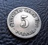 Стара монета 5 пфенига 1905 г. буква F - Германия- рядка, хит цена !, снимка 11