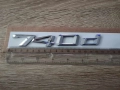 сребриста емблема BMW 740d, снимка 2