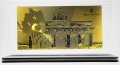 Златна банкнота Германска марка в прозрачна стойка - Реплика, снимка 2