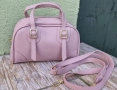 Дамска Розова Кожена Чанта , снимка 1