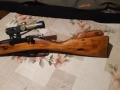 Предлагам ловна нарезна карабина снайперски Мосин7.62×54R дьлжина на цевта73см перфектно без забележ, снимка 2