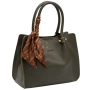 Класическа дамска чанта AMORE Francesca - Green, снимка 1