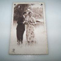 Стара френска романтична пощенска картичка, снимка 1 - Филателия - 43255177