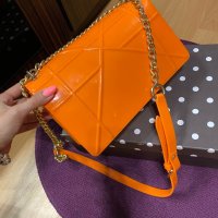Нова силиконова оранжева чанта Zara , снимка 7 - Чанти - 33466871